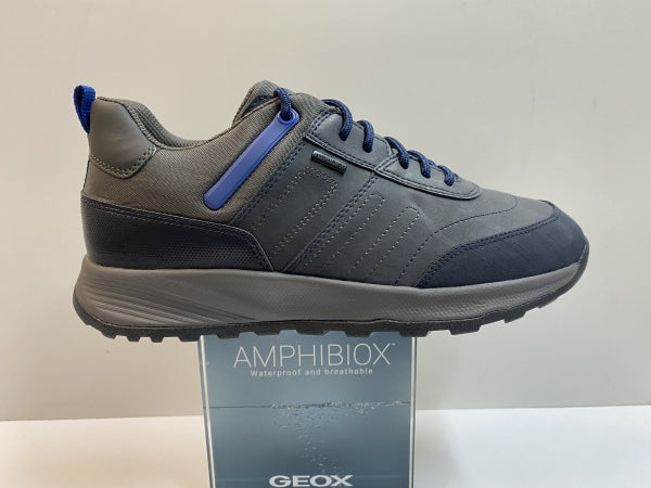 GEOX U26EZA 0MEK0 SNEAKERS MID CUT UOMO NAVY/GRAPHITE
