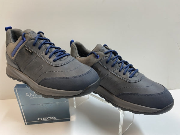GEOX U26EZA 0MEK0 SNEAKERS MID CUT UOMO NAVY/GRAPHITE