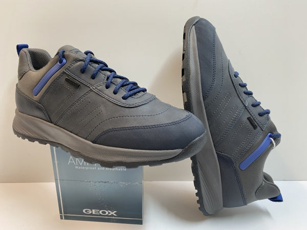 GEOX U26EZA 0MEK0 SNEAKERS MID CUT UOMO NAVY/GRAPHITE