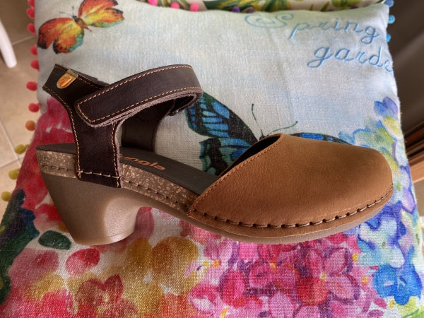 Jungla 7463 sabot donna in nabuk cuoio