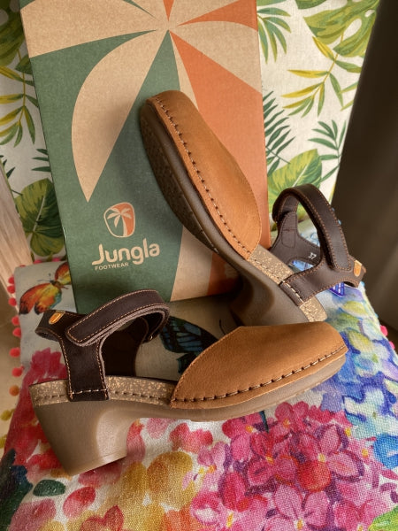 Jungla 7463 sabot donna in nabuk cuoio