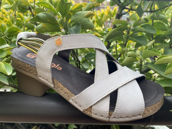 Jungla 8203 sandalo donna in nabuk grigio