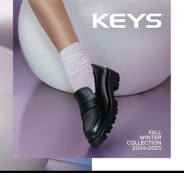 Keys 10031 mocassino donna fondo gomma nero