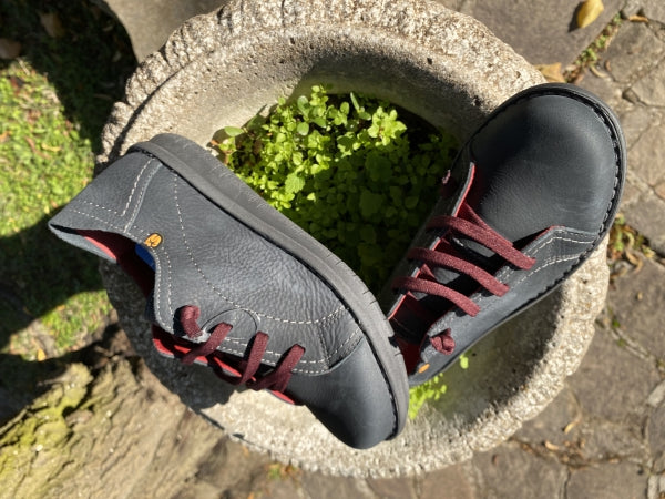 Jungla 7582 scarpa stringata donna in pelle pizarra grigio