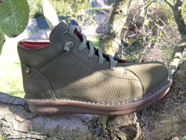 Jungla 7552 polacchino donna in pelle amazonic verde