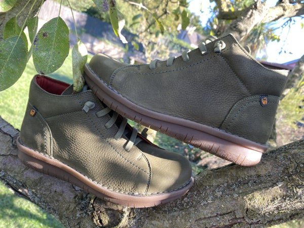 Jungla 7552 polacchino donna in pelle amazonic verde