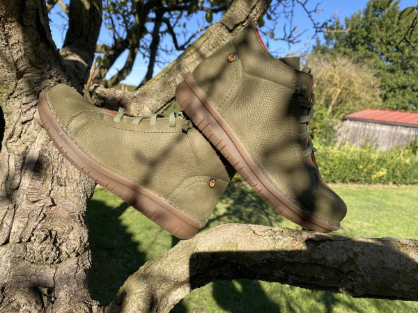 Jungla 7552 polacchino donna in pelle amazonic verde