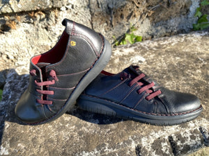Jungla 8263 scarpa stringata donna in pelle nera