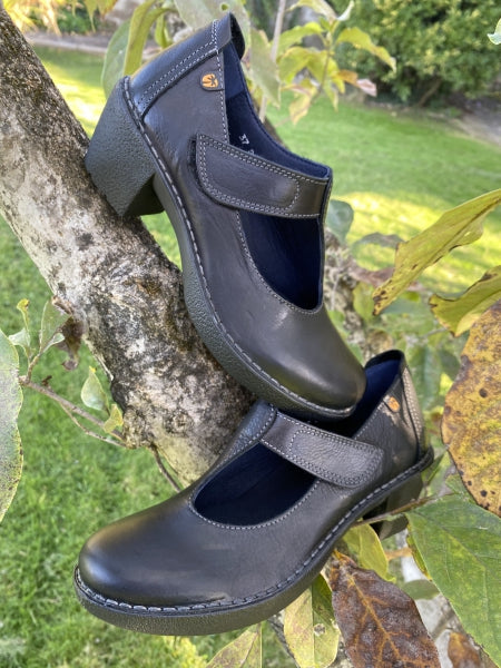 Jungla 8305 Mary Jane in pelle nera