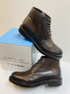 Exton 9821 stivaletto uomo in pelle castagno