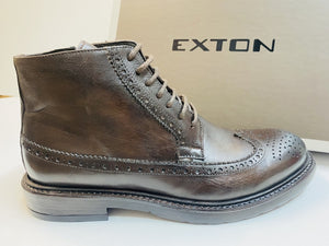Exton 9821 stivaletto uomo in pelle castagno