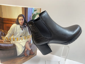 Valleverde 47680 tronchetto donna in vitello nero