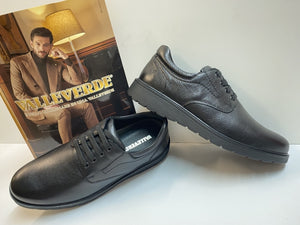 Valleverde 36835 stringata uomo in nappa nero