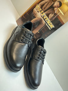 Valleverde 36835 stringata uomo in nappa nero