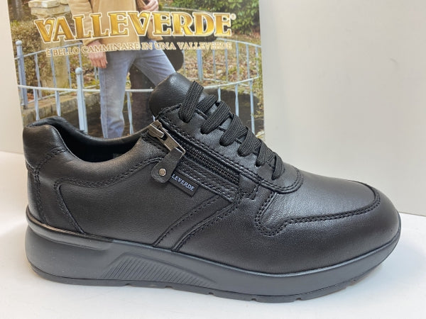 Valleverde 36842A sneakers uomo in nappa nero