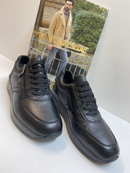 Valleverde 36842A sneakers uomo in nappa nero