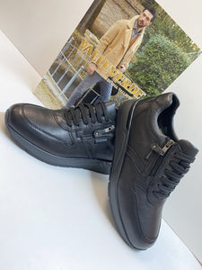 Valleverde 36842A sneakers uomo in nappa nero