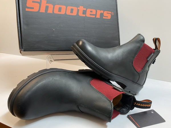 Shooters 19132-06 stivaletto donna in pelle black/red