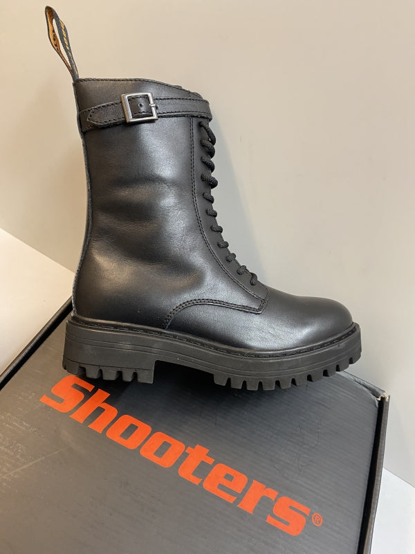 Shooters S22557-01 anfibio donna nero con fibbia