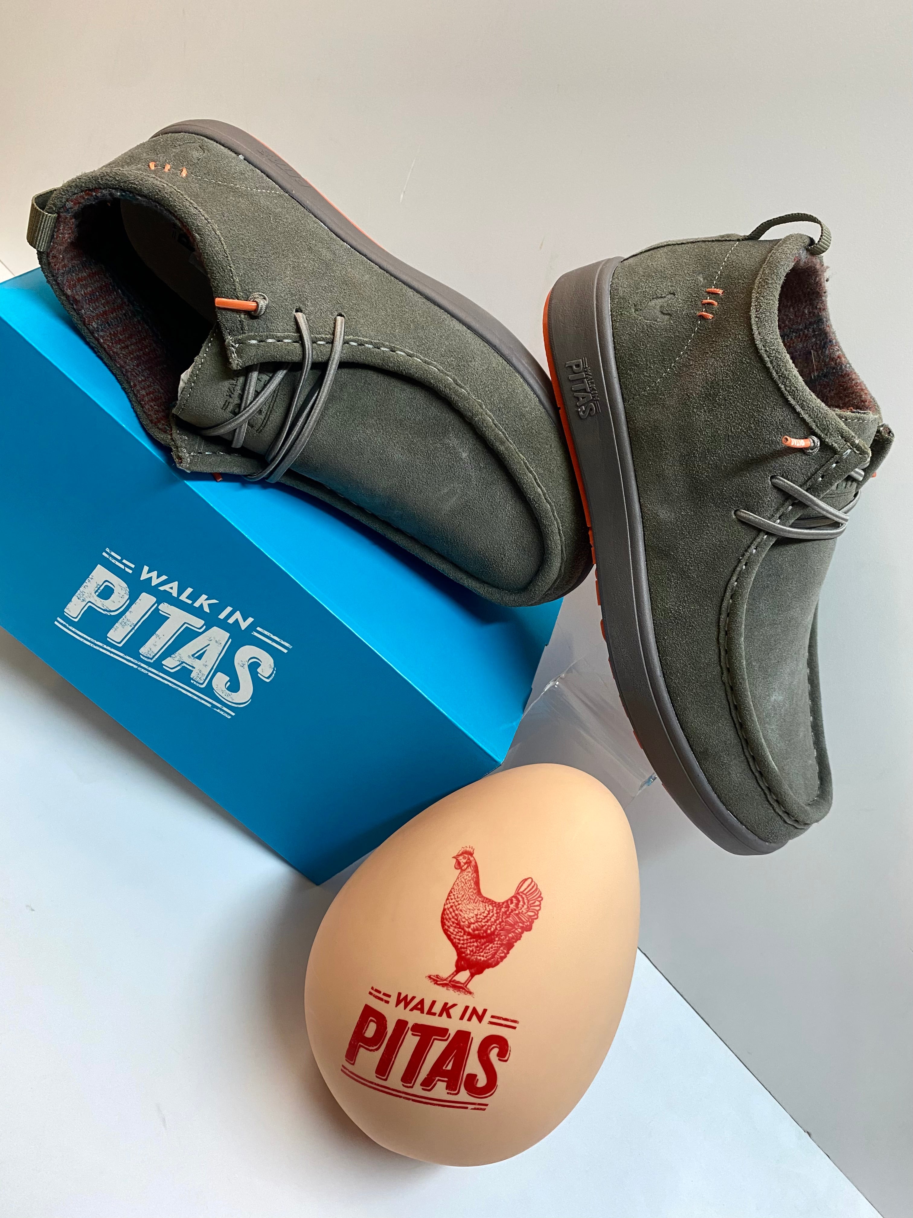 Pitas Tug polacchino uomo in pelle scamosciata tortora