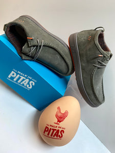 Pitas Tug polacchino uomo in pelle scamosciata tortora