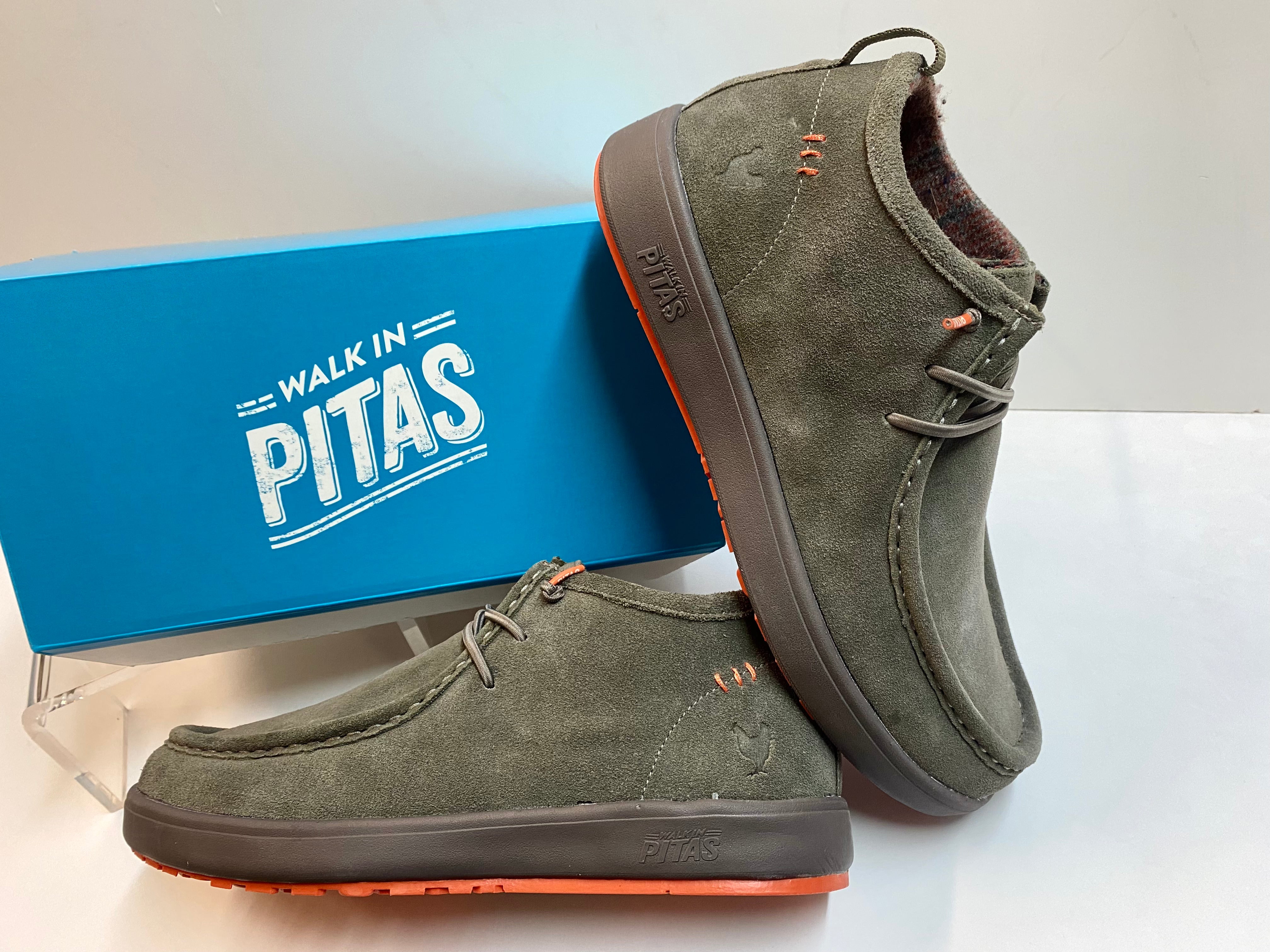Pitas Tug polacchino uomo in pelle scamosciata tortora