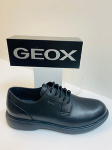 Geox U16DCD 00043 derby uomo in pelle nero