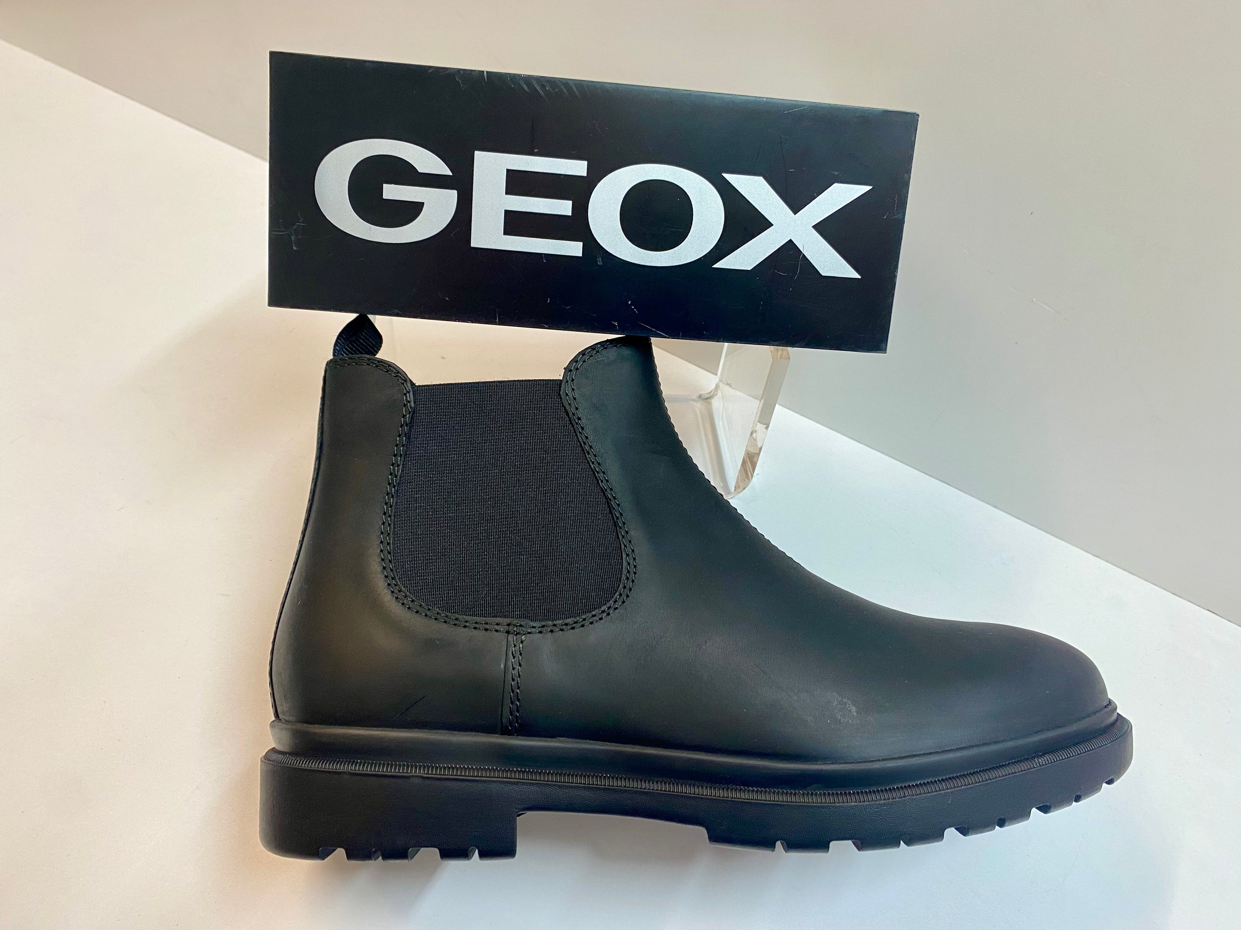 Geox U16DDA 0045 stivaletto chelsea uomo in pelle nero