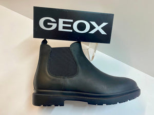 Geox U16DDA 0045 stivaletto chelsea uomo in pelle nero