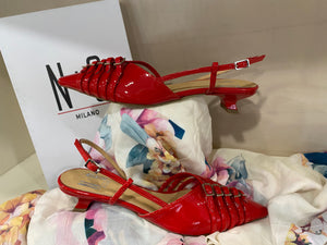 DM Edda 2285 slingback in vernice rossa