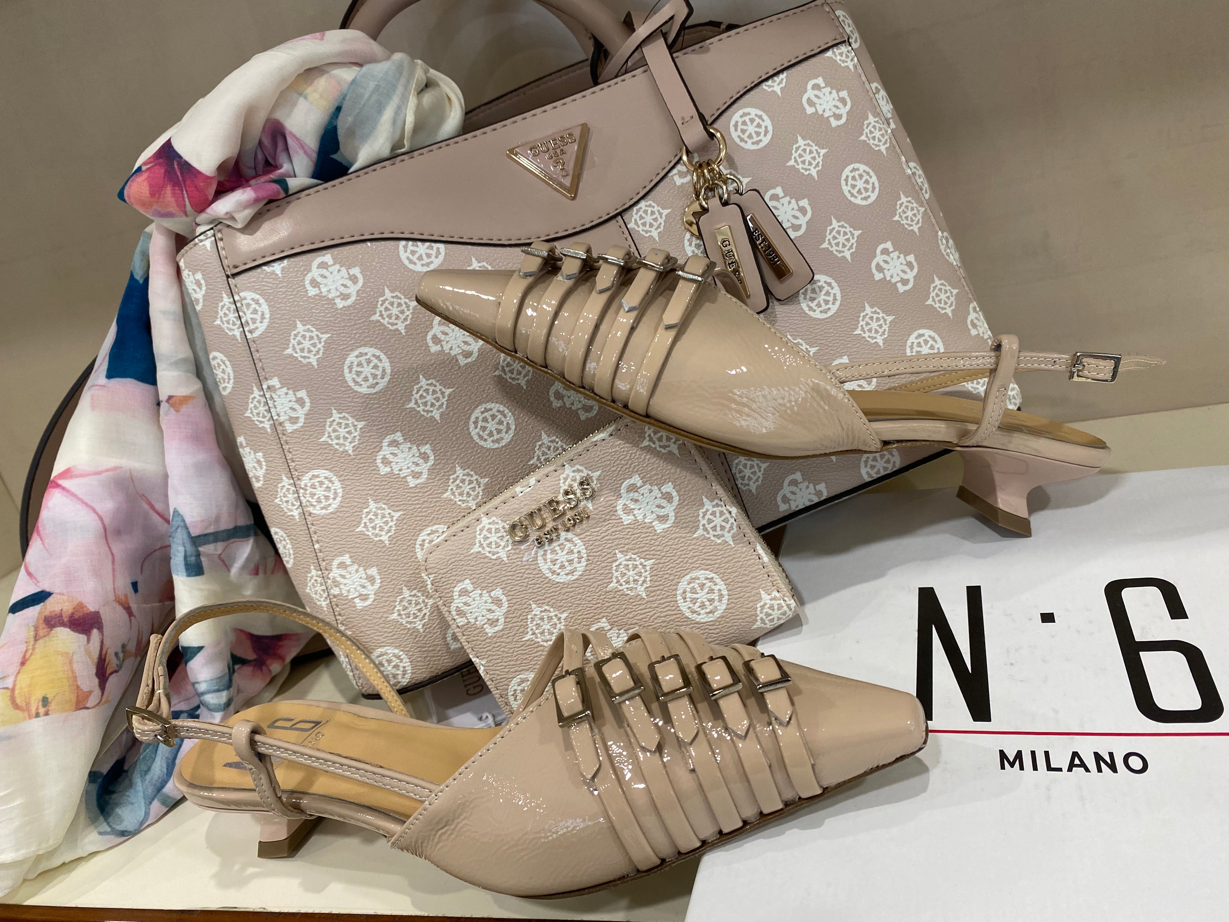 DM Edda 2285 slingback in vernice beige