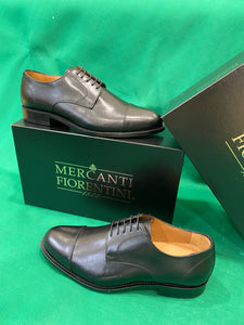 Mercanti Fiorentini 7243 derby puntina uomo in pelle nero