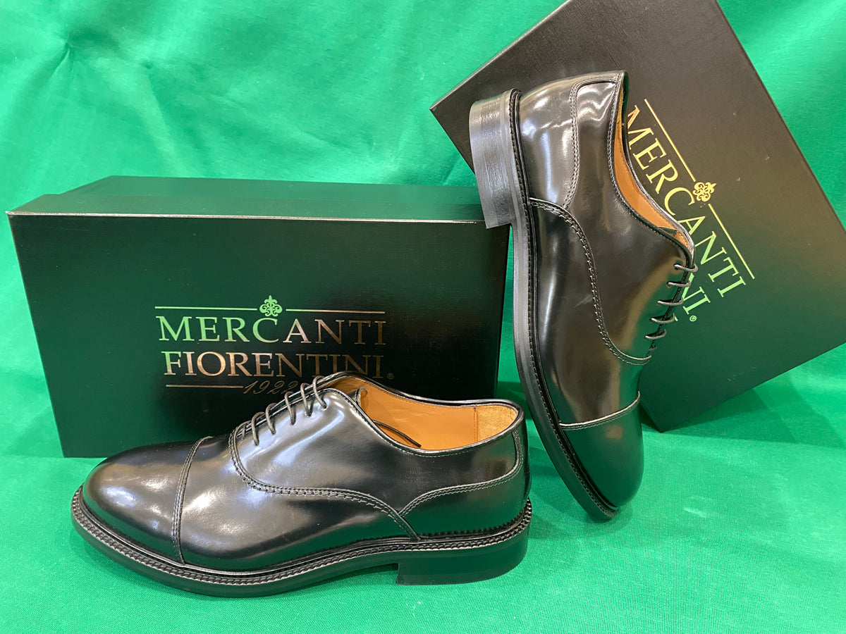 Mercanti Fiorentini 7723 stringata uomo in pelle nero