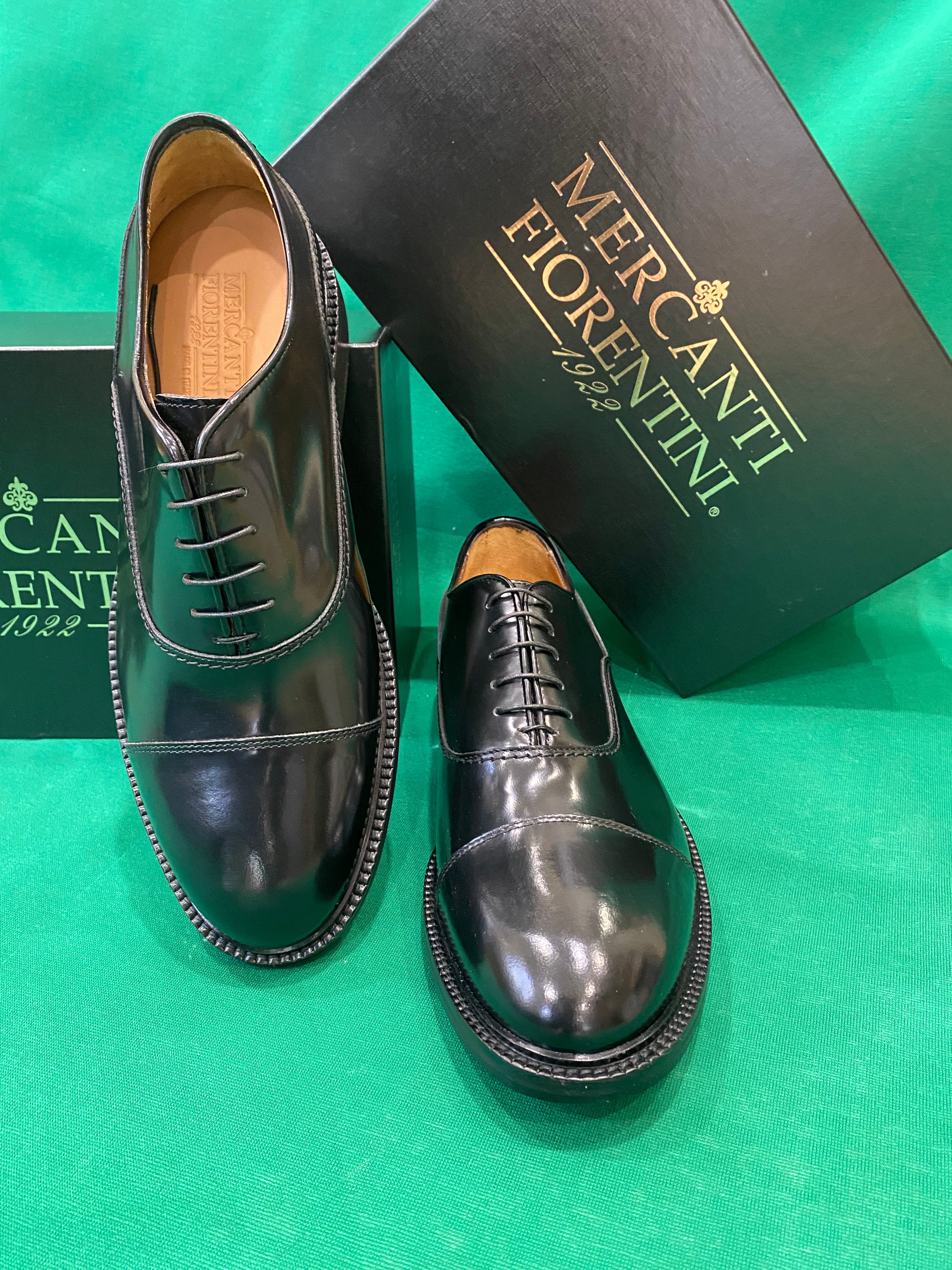 Mercanti Fiorentini 7723 stringata uomo in pelle nero