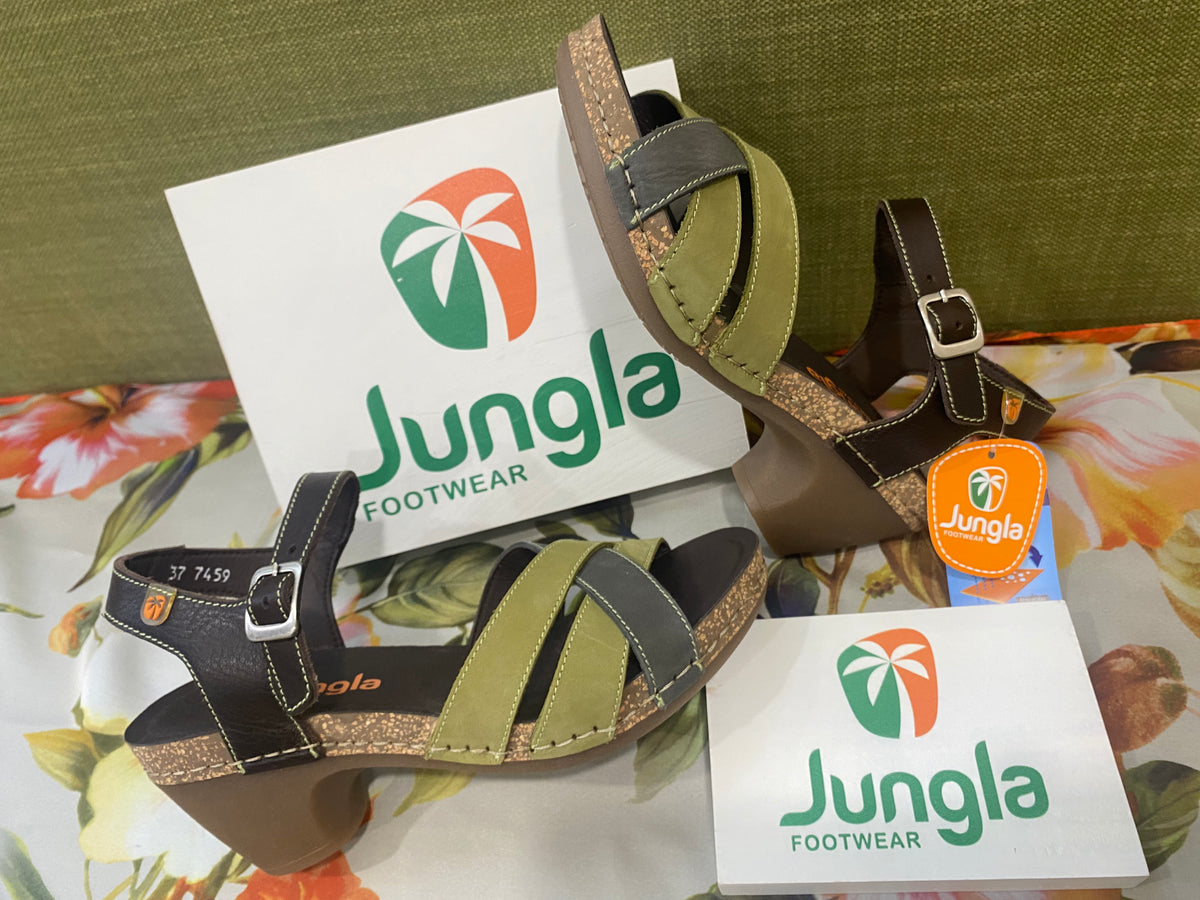 Jungla 7459 sandalo donna color oliva