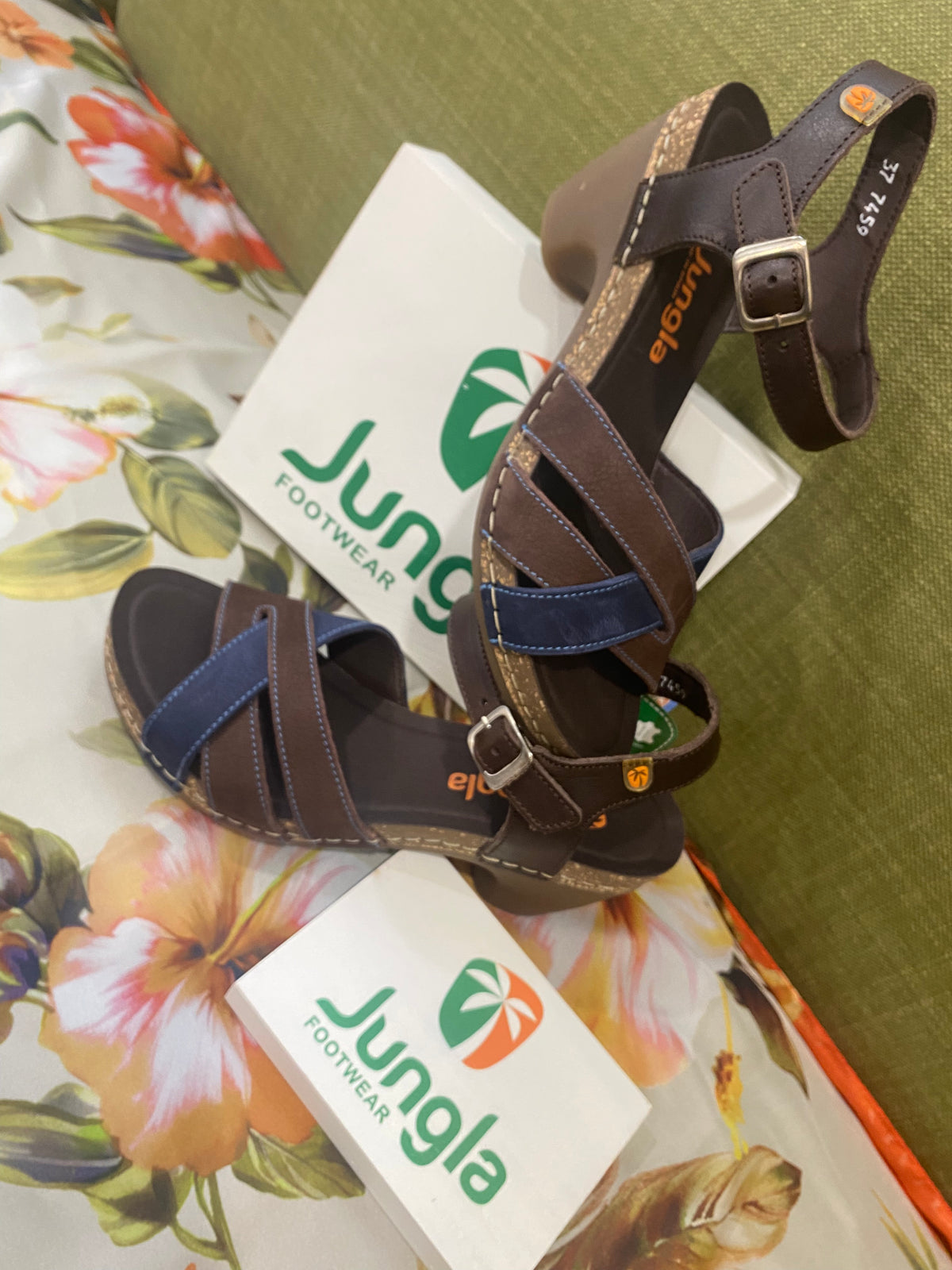 Jungla 7459 sandalo donna color caffè