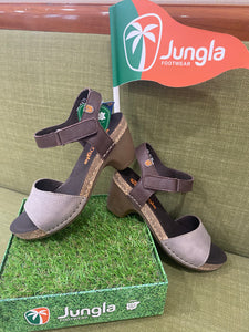 Jungla 7679 sandalo basso donna con fascia e cinturino grey