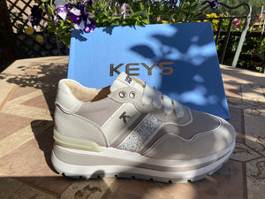 Keys K-10571 sneakers donna Golden white/grey