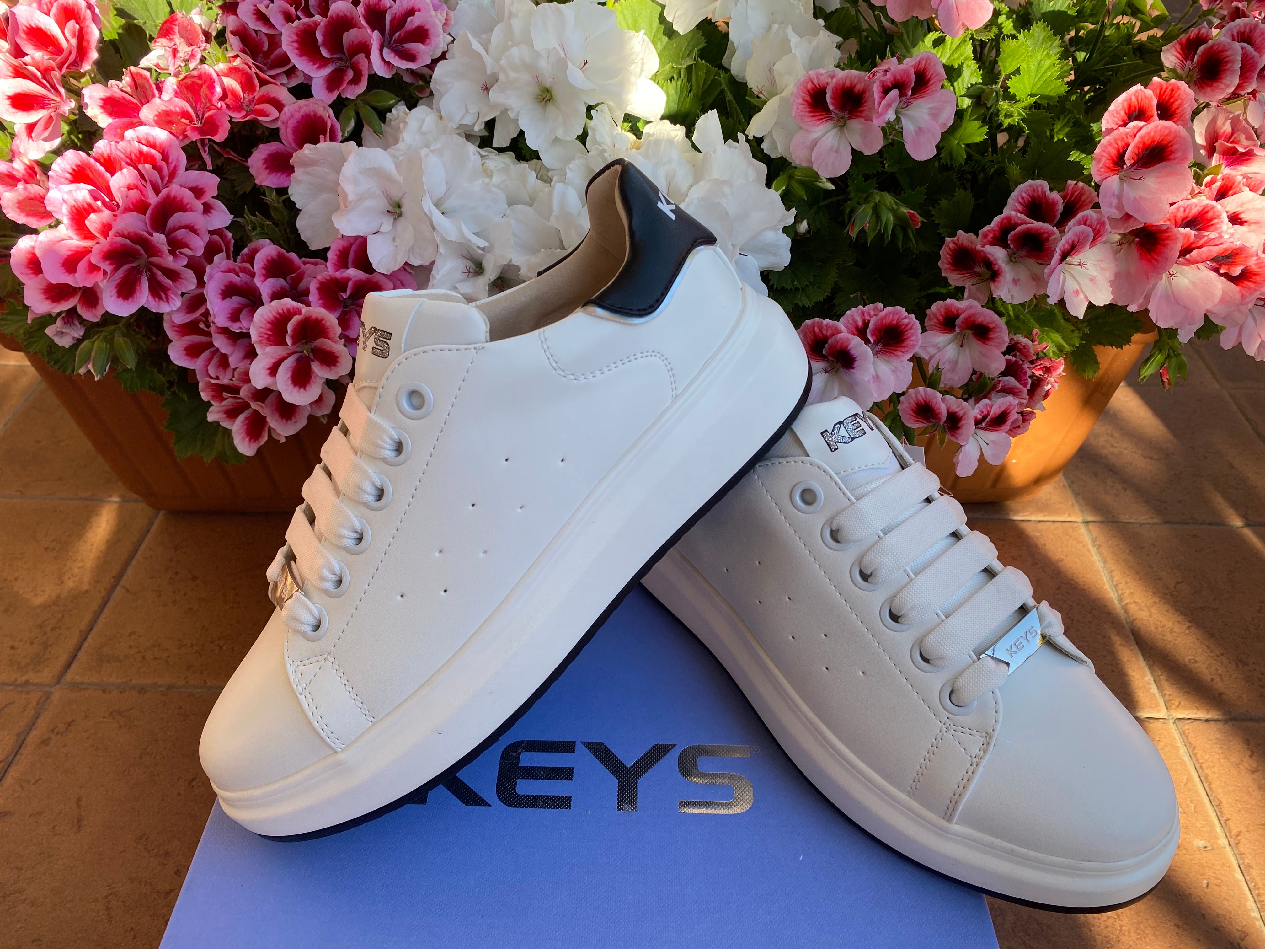 Keys K-8304 sneakers donna Sinisa white/black