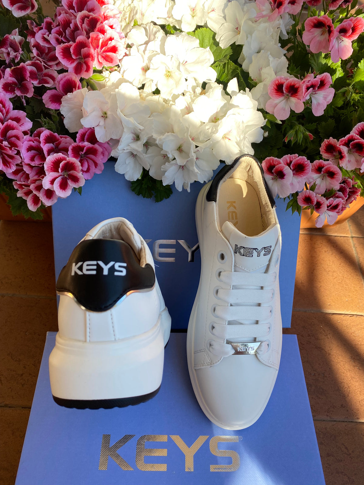 Keys K-8304 sneakers donna Sinisa white/black