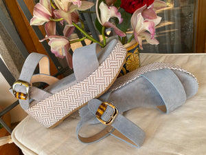 Keys K-11080 sandalo donna Rope cielo
