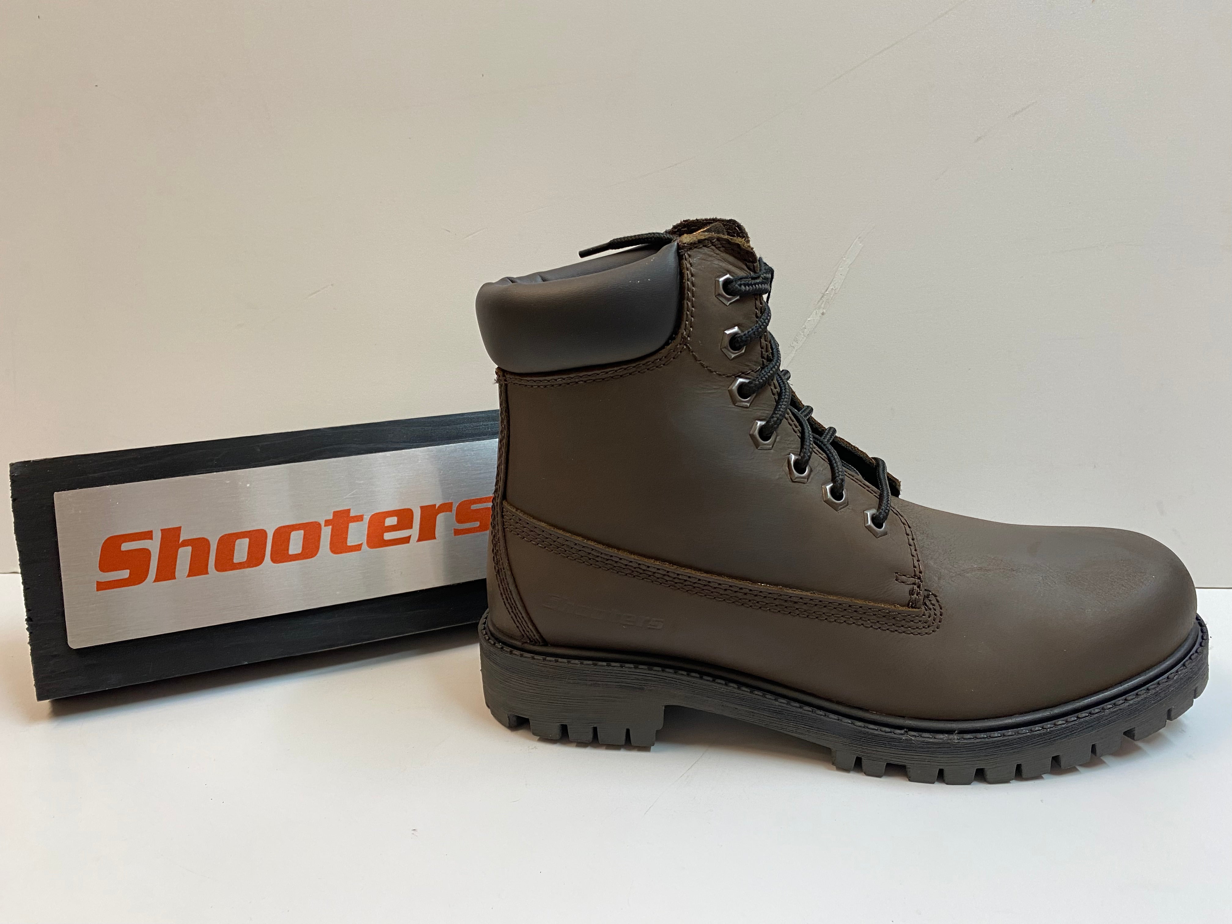 Shooters S4509-06 anfibio uomo in pelle ingrassata espresso