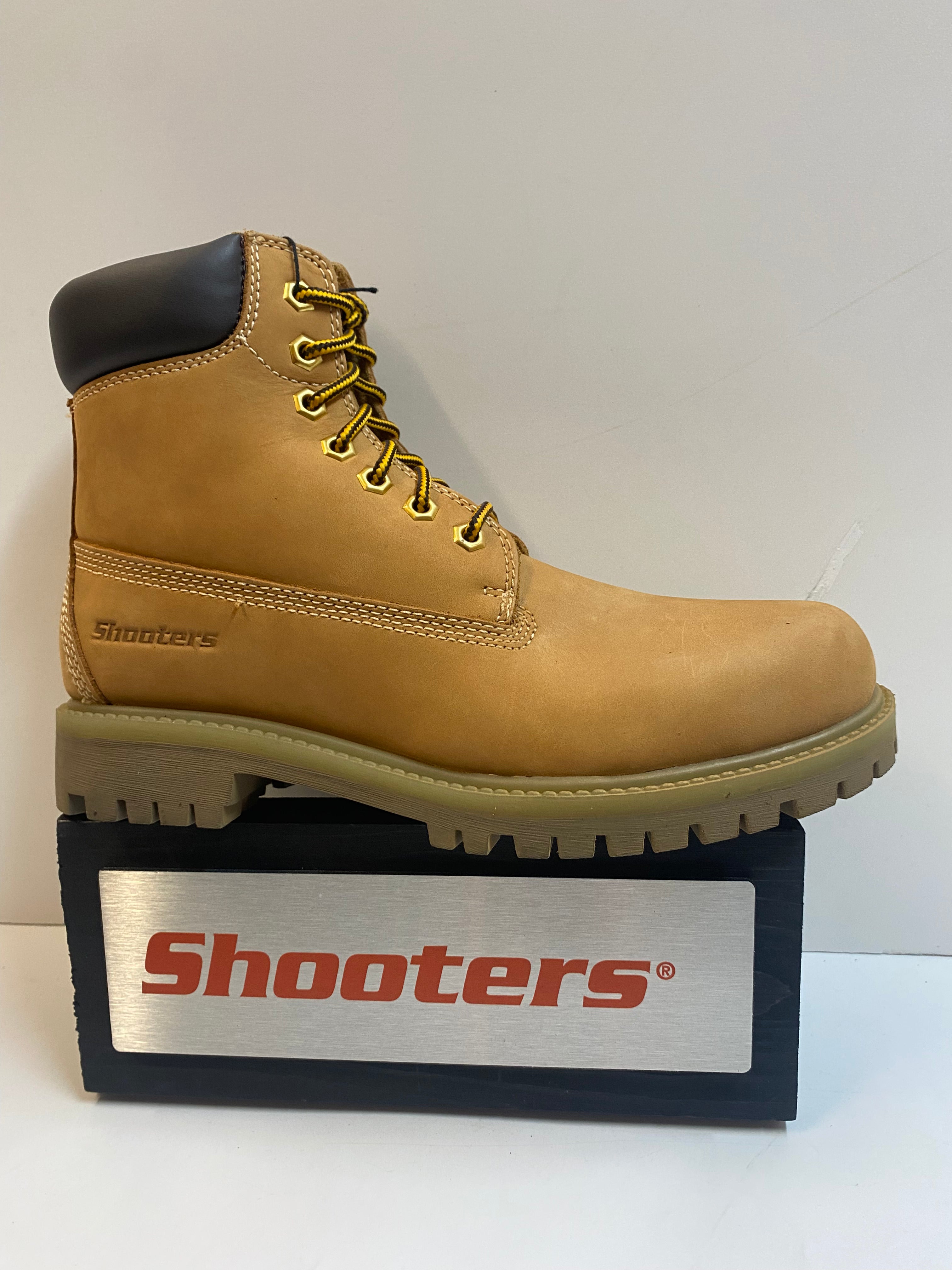 Shooters S4509-03 anfibi da uomo in pelle ingrassata gialla
