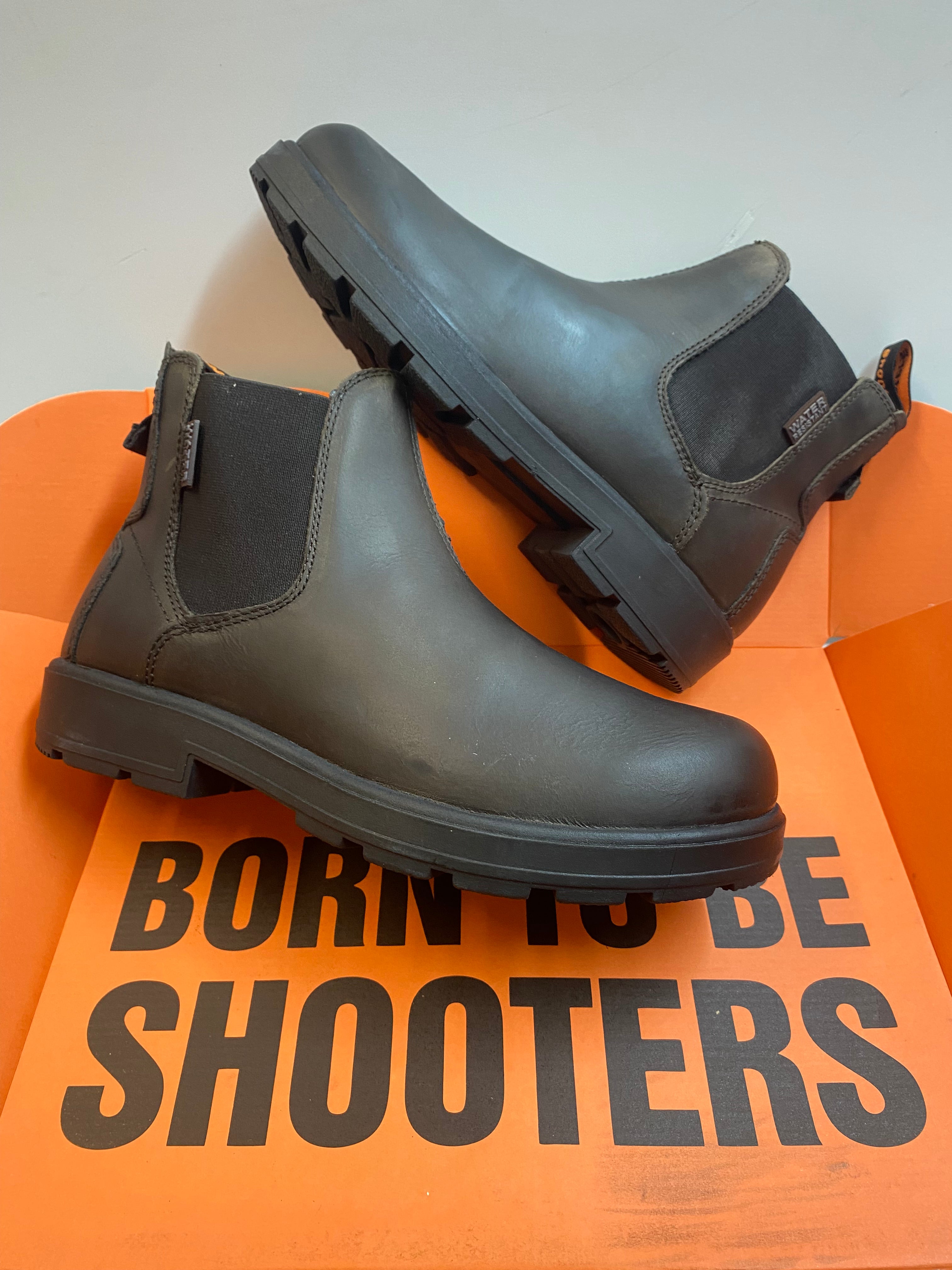 Shooters S3634-06 stivaletti chelsea uomo in pelle ingrassata