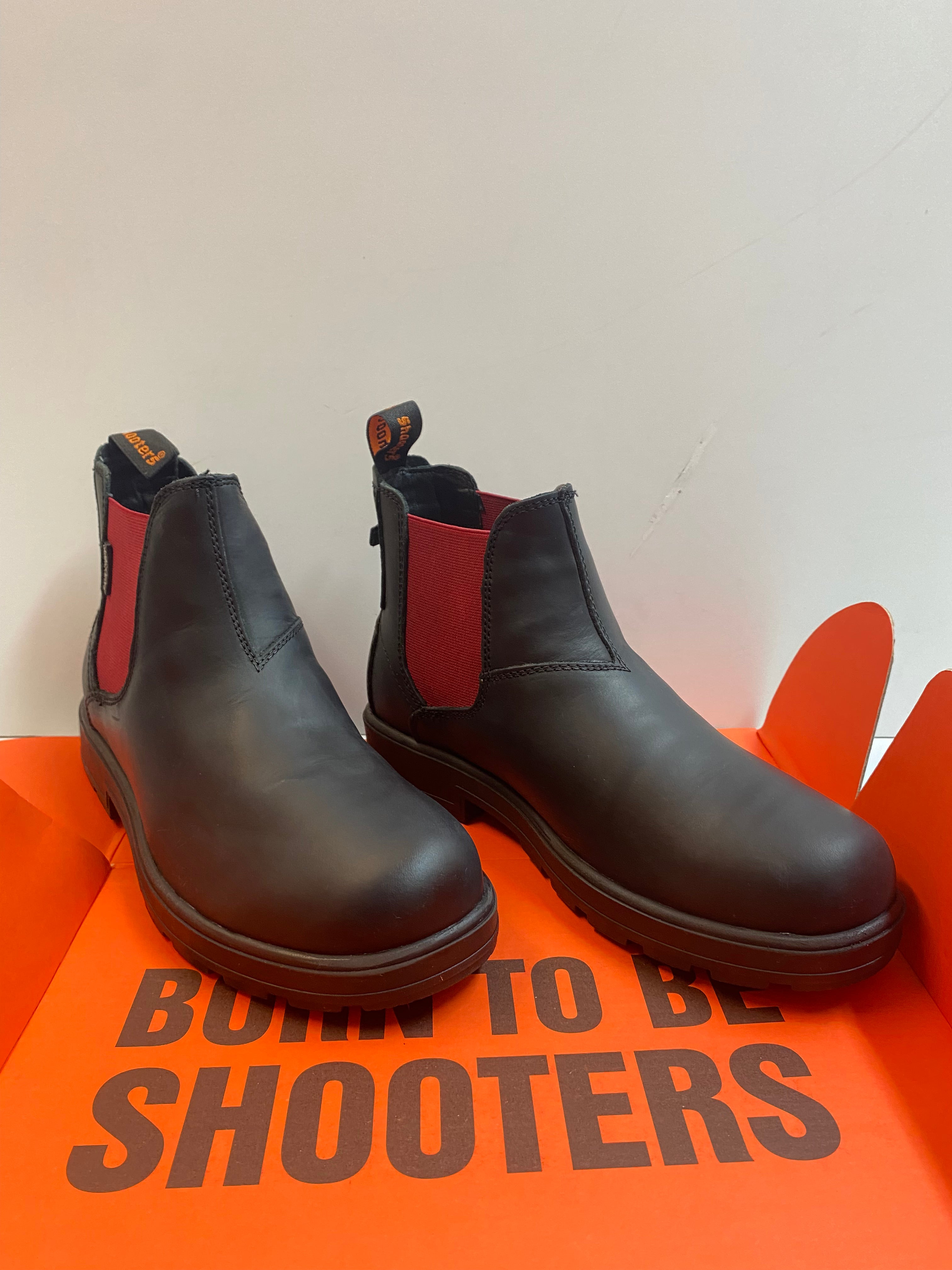 Shooters S3634-06 stivaletti chelsea uomo in pelle ingrassata