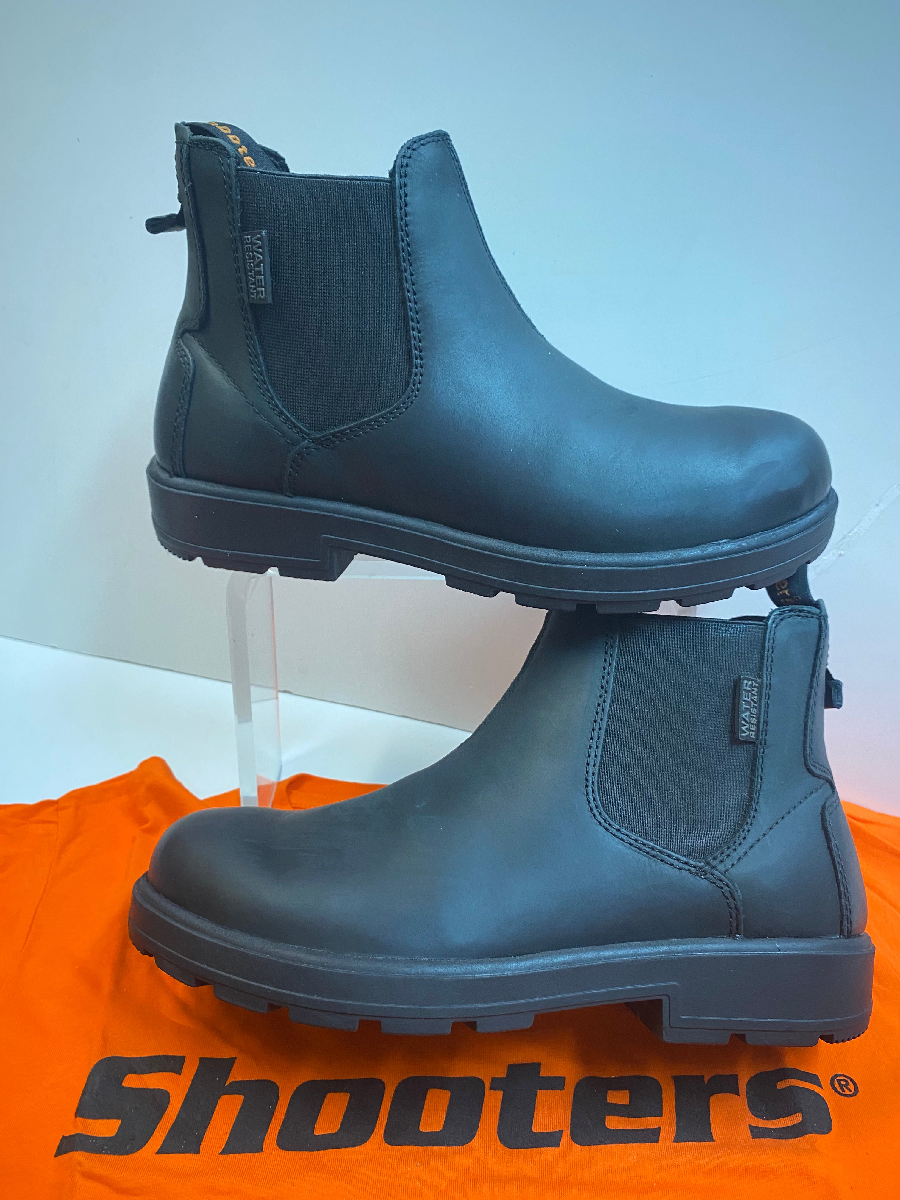 Shooters S3634-06 stivaletti chelsea uomo in pelle ingrassata