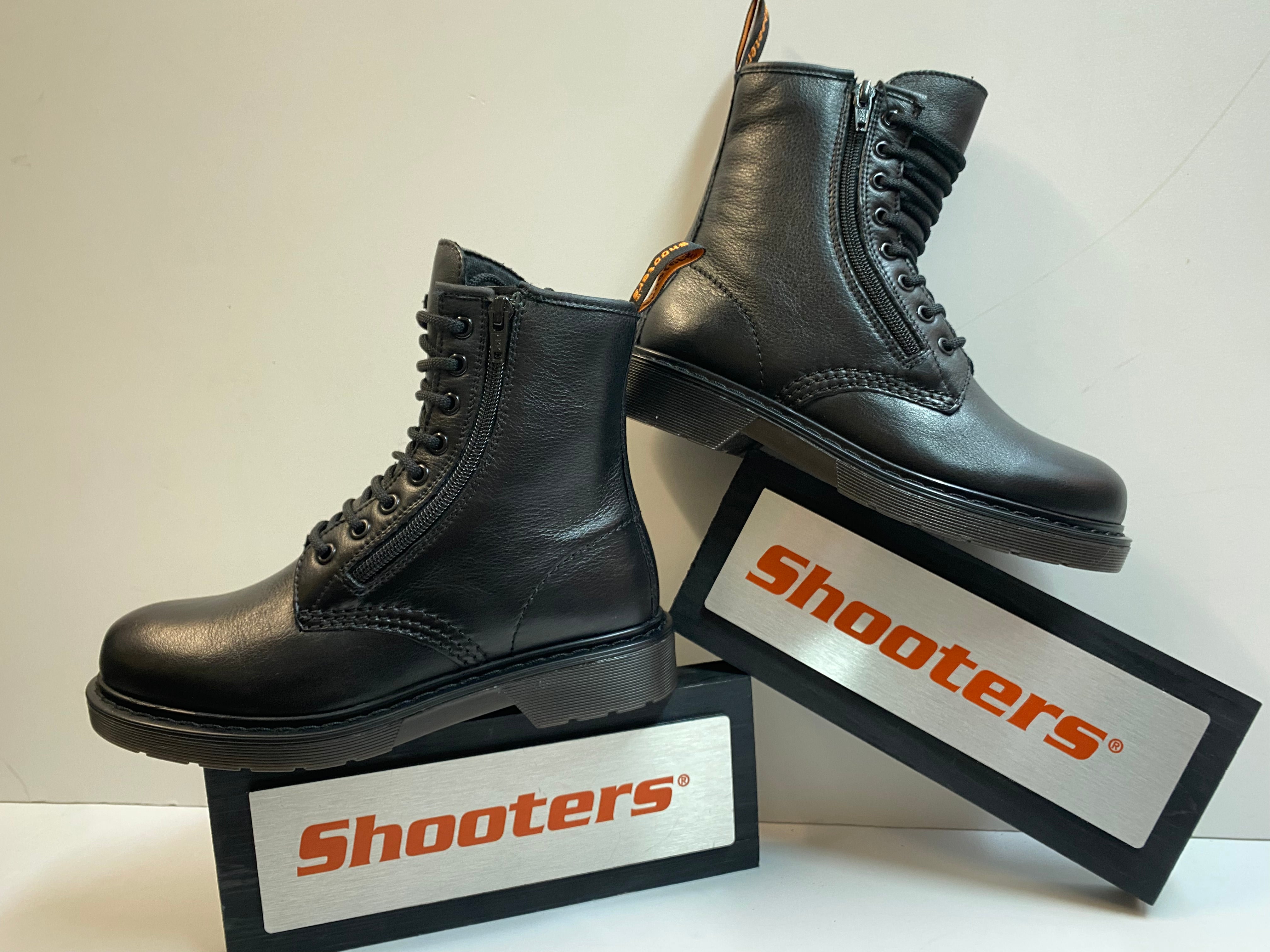 Shooters S11330-01 anfibio donna in pelle nero