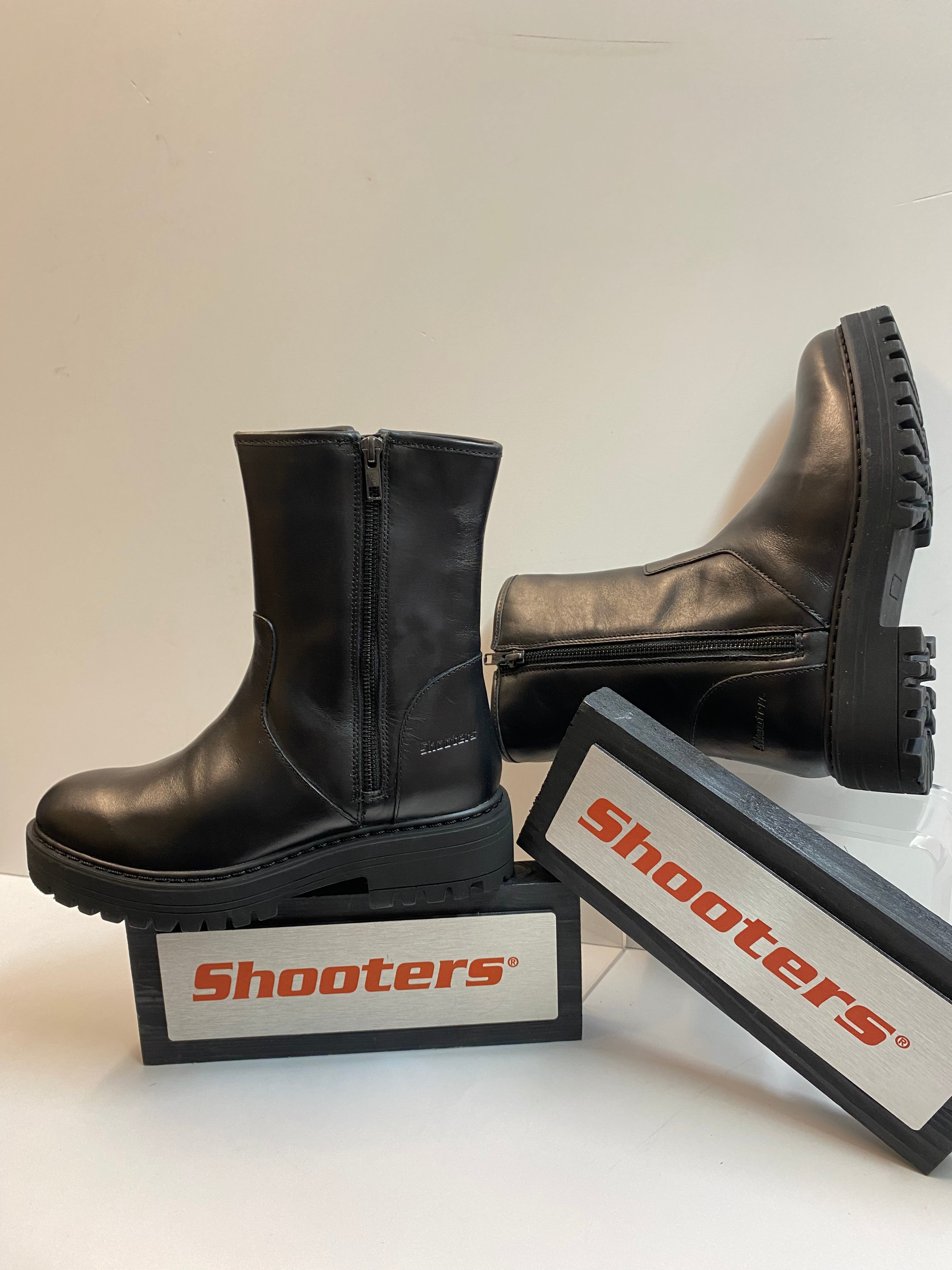 Shooters S24295-01 stivali donna con zip