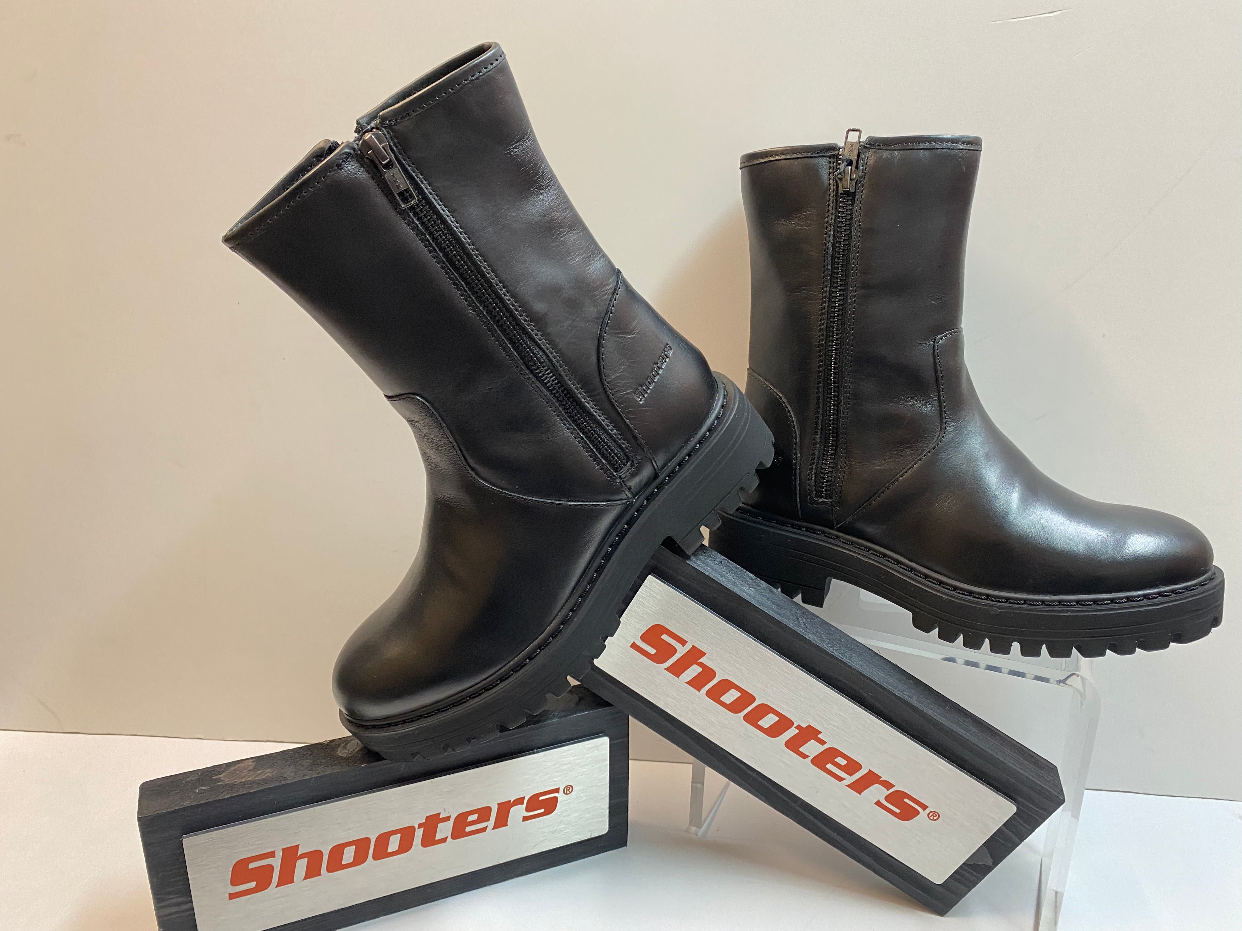 Shooters S24295-01 stivali donna con zip