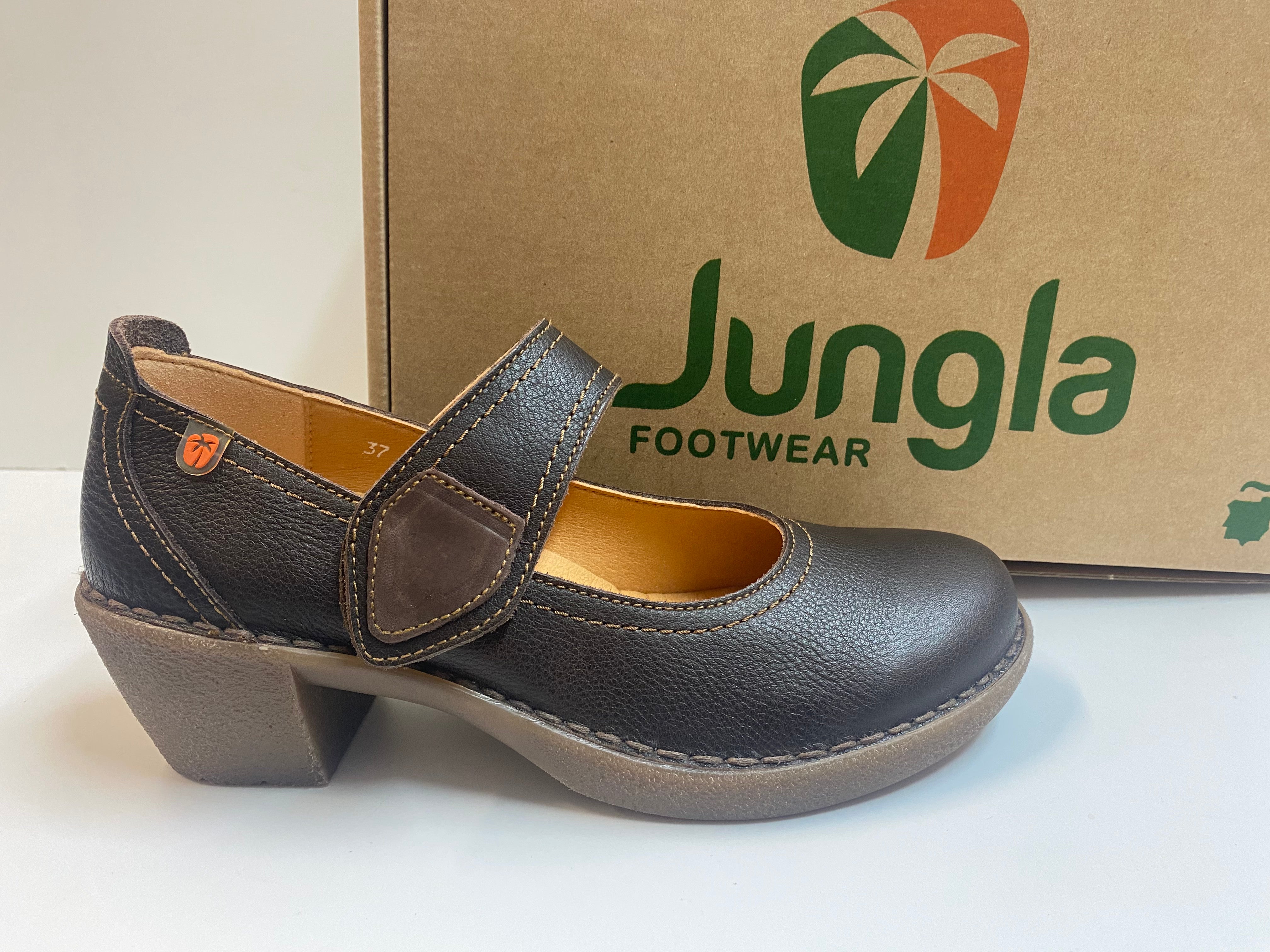 Jungla 8446 dècolletè in pelle con cinturino